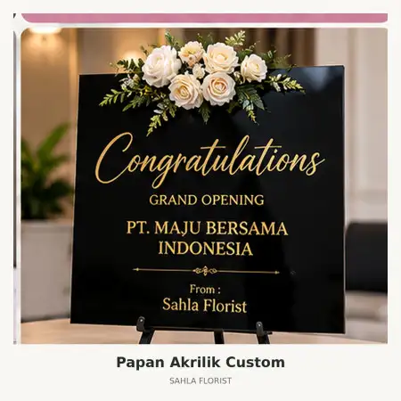 Papan Bunga Akrilik Gorontalo